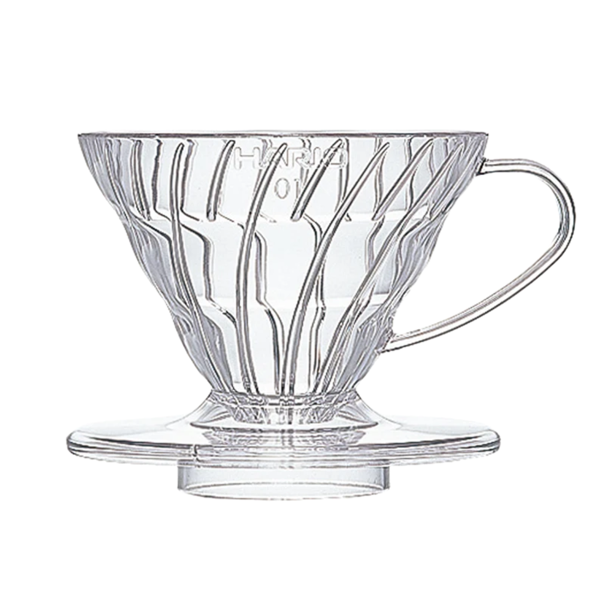 Dripper Hario V60 02 in plastica trasparente (immagine 2) – Tomassi Coffee