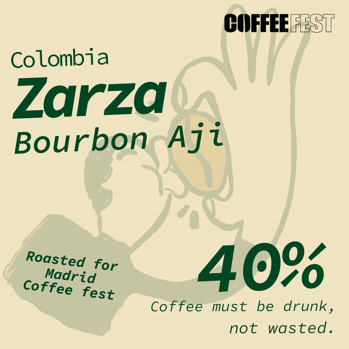 Madrid Drop | Colombia: Zarza  Bourbon Aji | 40% off