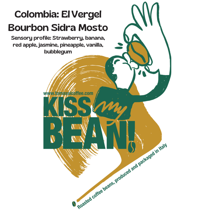 Caffè specialty Colombia El Vergel Bourbon Sidra, processo Mosto Anaerobic, in grani e macinato – Tomassi Coffee
