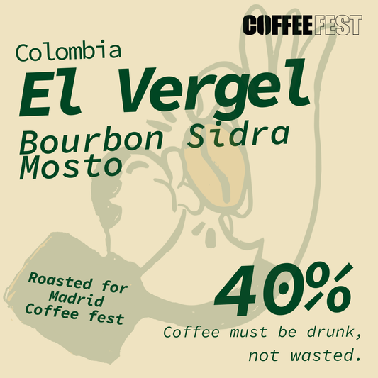 Madrid Drop | Colombia: El Vergel Bourbon Sidra Mosto | 40% off