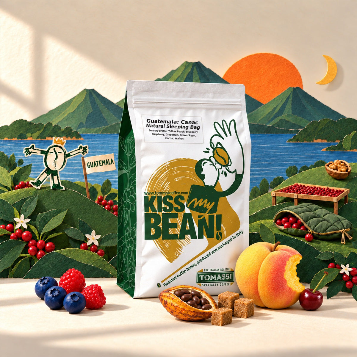 Caffè specialty Guatemala Canac Natural Sleeping Bag, in grani e macinato – Tomassi Coffee