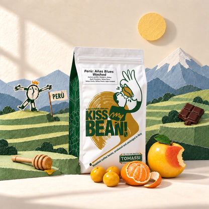 Caffè specialty Perù Añas Blues Washed, Cajamarca, in grani e macinato – Tomassi Coffee