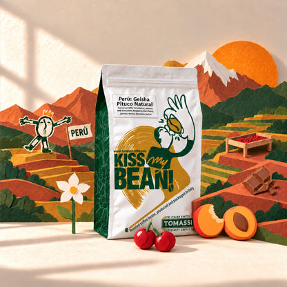 Caffè specialty Perù Pituco Geisha naturale, in grani e macinato – Tomassi Coffee